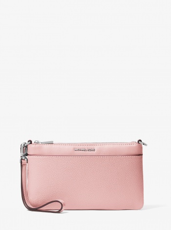 Michael Kors Jet Set Medium Pebbled Leather Convertible Wristlet