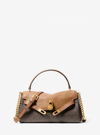Michael Kors Hamilton Moderne Extra-Small Signature Logo Slouchy Crossbody Bag