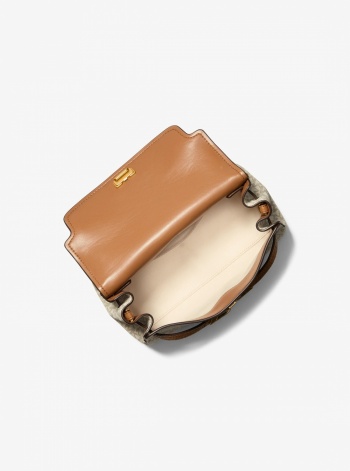 Michael Kors Hamilton Moderne Extra-Small Signature Logo Slouchy Crossbody Bag