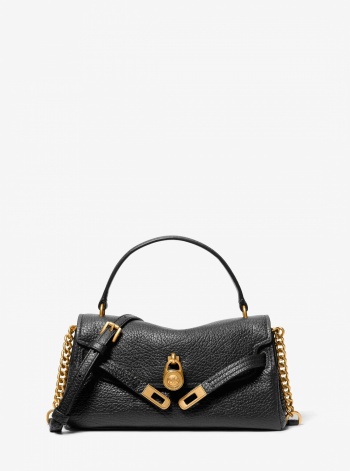 Michael Kors Hamilton Moderne Extra-Small Textured Leather Slouchy Crossbody Bag