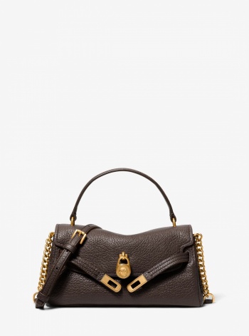 Michael Kors Hamilton Moderne Extra-Small Textured Leather Slouchy Crossbody Bag
