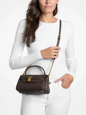 Michael Kors Hamilton Moderne Extra-Small Textured Leather Slouchy Crossbody Bag