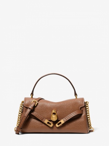 Michael Kors Hamilton Moderne Extra-Small Textured Leather Slouchy Crossbody Bag
