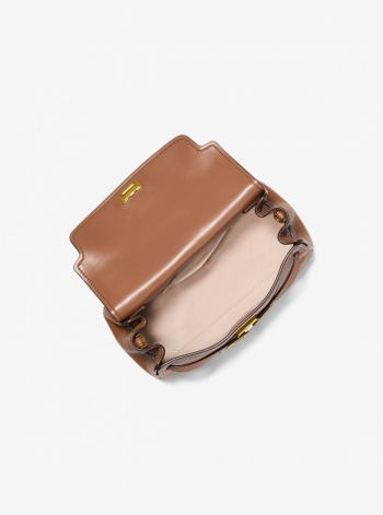 Michael Kors Hamilton Moderne Extra-Small Textured Leather Slouchy Crossbody Bag