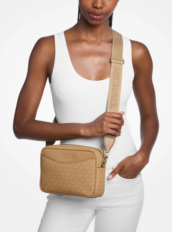 Michael Kors Bev Large Signature Logo Crossbody Bag
