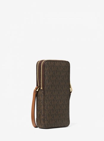 Jet Set Small Signature Logo Smartphone Crossbody Bag