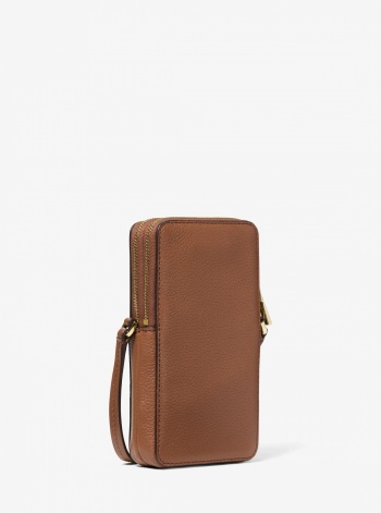 Michael Kors Jet Set Small Pebbled Leather Smartphone Crossbody Bag