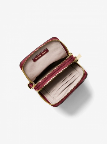 Michael Kors Jet Set Small Pebbled Leather Smartphone Crossbody Bag