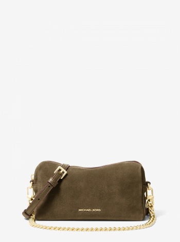 Michael Kors Bryant Small Suede Convertible Crossbody Bag