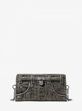 Michael Kors Hamilton Moderne Extra-Small Washed Denim Convertible Crossbody Bag