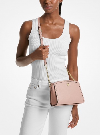 MICHAEL Michael Kors Chantal Large Pebbled Leather Crossbody Bag