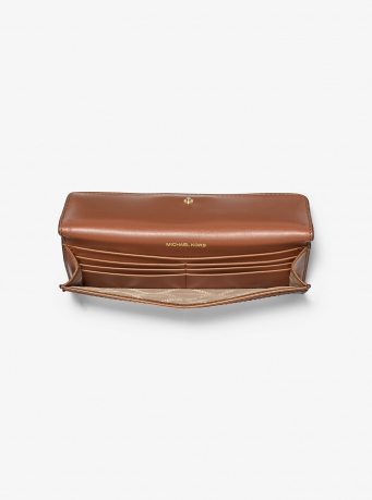 Michael Kors Jet Set Large Signature Logo Snap-Front Wallet
