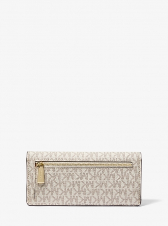 Michael Kors Jet Set Large Signature Logo Snap-Front Wallet