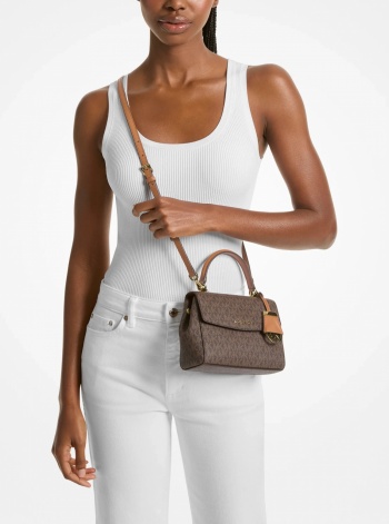Ava Extra-Small Signature Logo Crossbody Bag