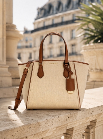 MICHAEL Michael Kors Taryn Small Canvas Convertible Crossbody Bag