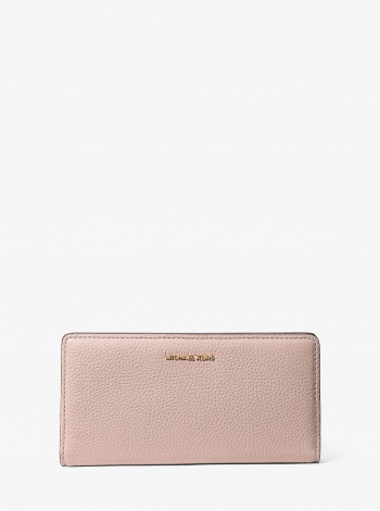 Michael Kors Bryant Large Pebbled Leather Snap-Front Wallet