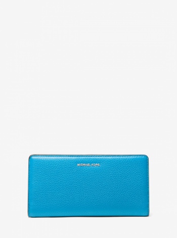 Michael Kors Bryant Large Pebbled Leather Snap-Front Wallet