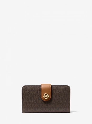 Michael Kors MK Pop Charm Medium Signature Logo Wallet