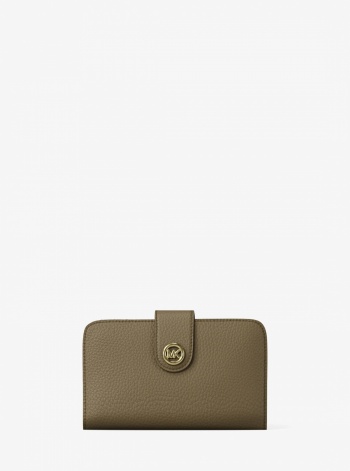 Michael Kors MK Pop Charm Medium Pebbled Leather Wallet
