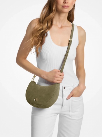 Michael Kors Kyla Small Suede Convertible Pochette