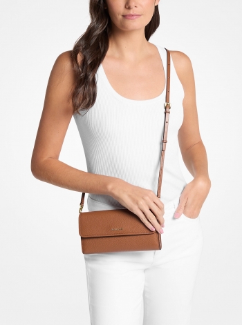 MICHAEL Michael Kors Jet Set Small Pebbled Leather Smartphone Crossbody Bag