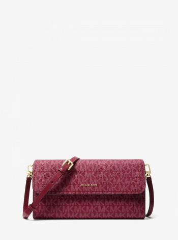 Michael Kors Jet Set Small Signature Logo Convertible Crossbody Bag