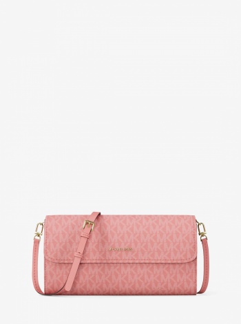 Michael Kors Jet Set Small Signature Logo Convertible Crossbody Bag