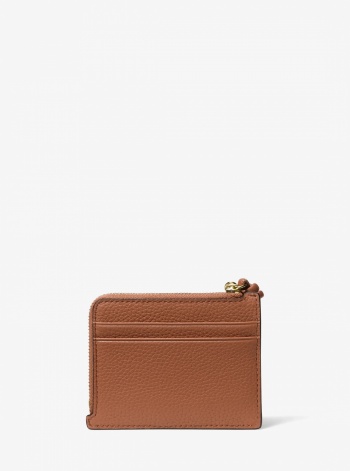 Michael Kors Jet Set Small Pebbled Leather Card Case Wristlet