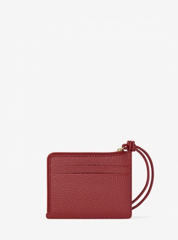 Michael Kors Jet Set Small Pebbled Leather Card Case Wristlet