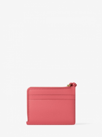 Michael Kors Jet Set Small Pebbled Leather Card Case Wristlet