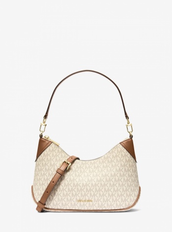 Michael Kors Jet Set Medium Signature Logo Convertible Crossbody Bag