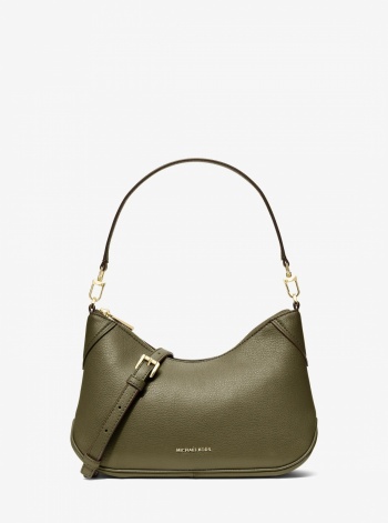 Michael Kors Jet Set Medium Leather Convertible Crossbody Bag