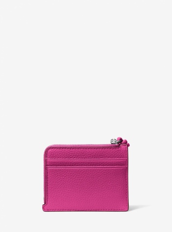Michael Kors Jet Set Small Pebbled Leather Card Case Wristlet