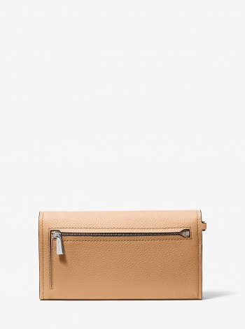 Michael Kors Jet Set Medium Pebbled Leather Convertible Wristlet