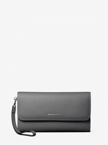Michael Kors Jet Set Medium Pebbled Leather Convertible Wristlet