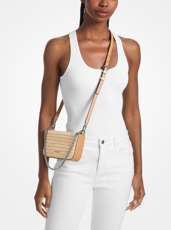 MICHAEL Michael Kors Bryant Small Crocheted Convertible Crossbody Pochette