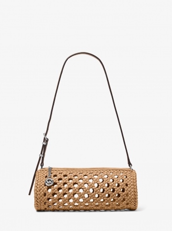 MICHAEL Michael Kors Izzy Small Crocheted Barrel Pochette