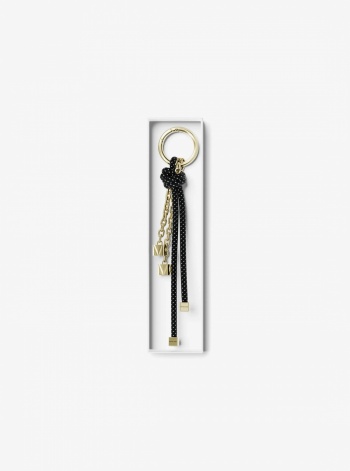 Michael Kors Gold-Tone and Speckled Cord Bag Charm