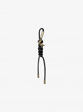 Michael Kors Gold-Tone and Braided Cord Bag Charm