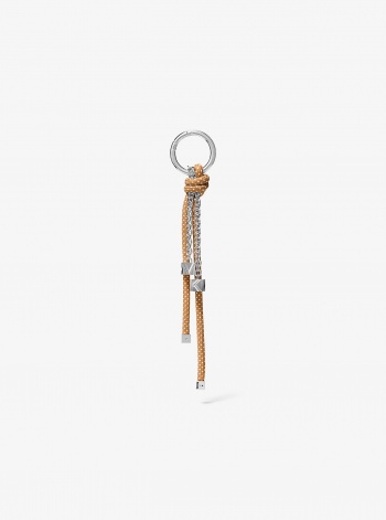 Michael Kors Silver-Tone and Speckled Cord Bag Charm