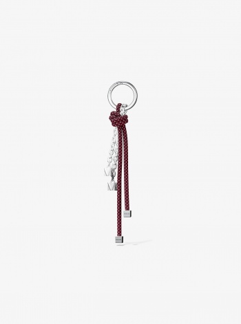 Michael Kors Silver-Tone and Speckled Cord Bag Charm