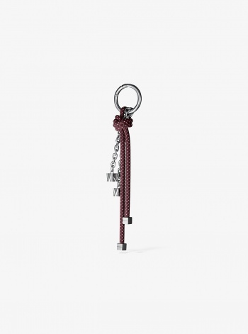 Michael Kors Silver-Tone and Speckled Cord Bag Charm