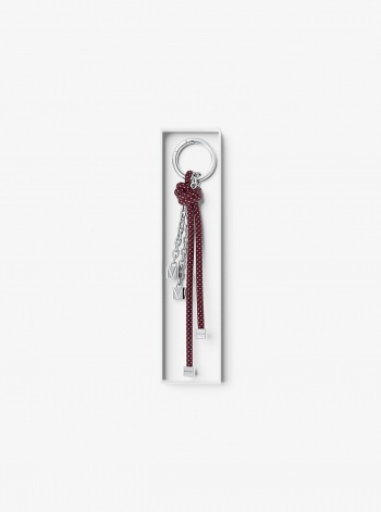 Michael Kors Silver-Tone and Speckled Cord Bag Charm