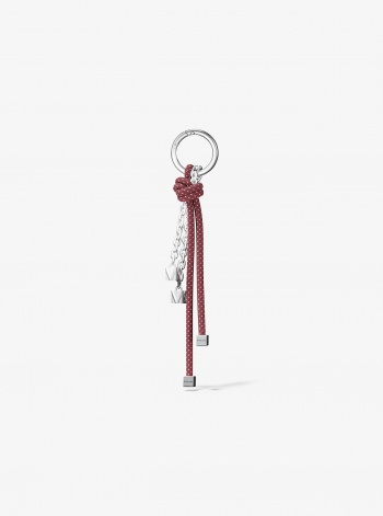 Michael Kors Silver-Tone and Speckled Cord Bag Charm