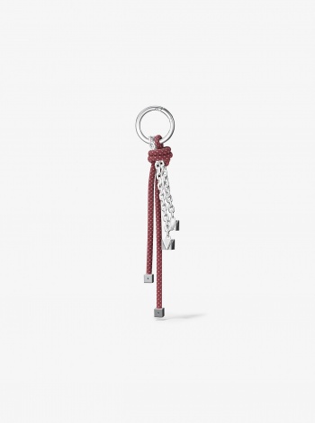 Michael Kors Silver-Tone and Speckled Cord Bag Charm