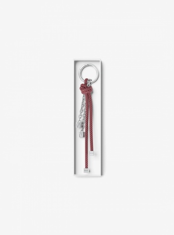 Michael Kors Silver-Tone and Speckled Cord Bag Charm