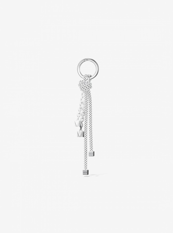 Michael Kors Silver-Tone and Speckled Cord Bag Charm
