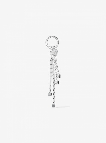 Michael Kors Silver-Tone and Speckled Cord Bag Charm