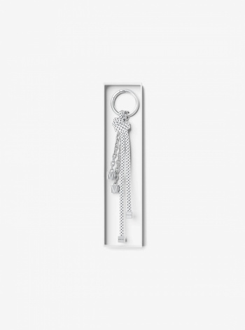 Michael Kors Silver-Tone and Speckled Cord Bag Charm