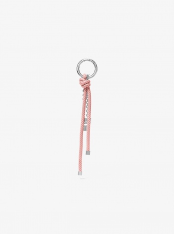 Michael Kors Silver-Tone and Speckled Cord Bag Charm